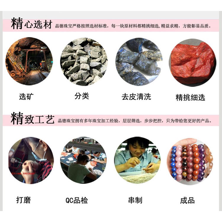 Vòng Tay Chuỗi Hạt Đá Tự Nhiên 6-12mm Thời Trang Dành Cho Nam Và Nữ