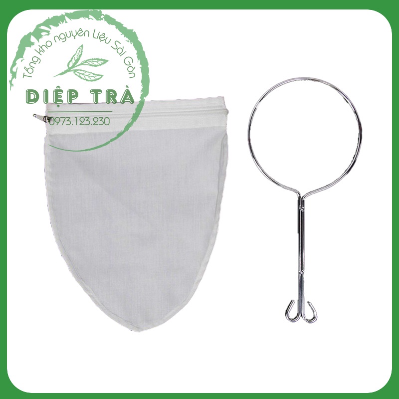 Vợt lọc trà vải cán inox304  - ĐK 24cm
