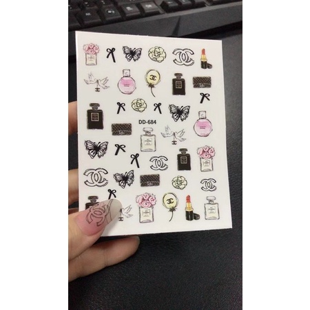 Sticker 5D sticker lụa dán móng tay Mẫu Mới
