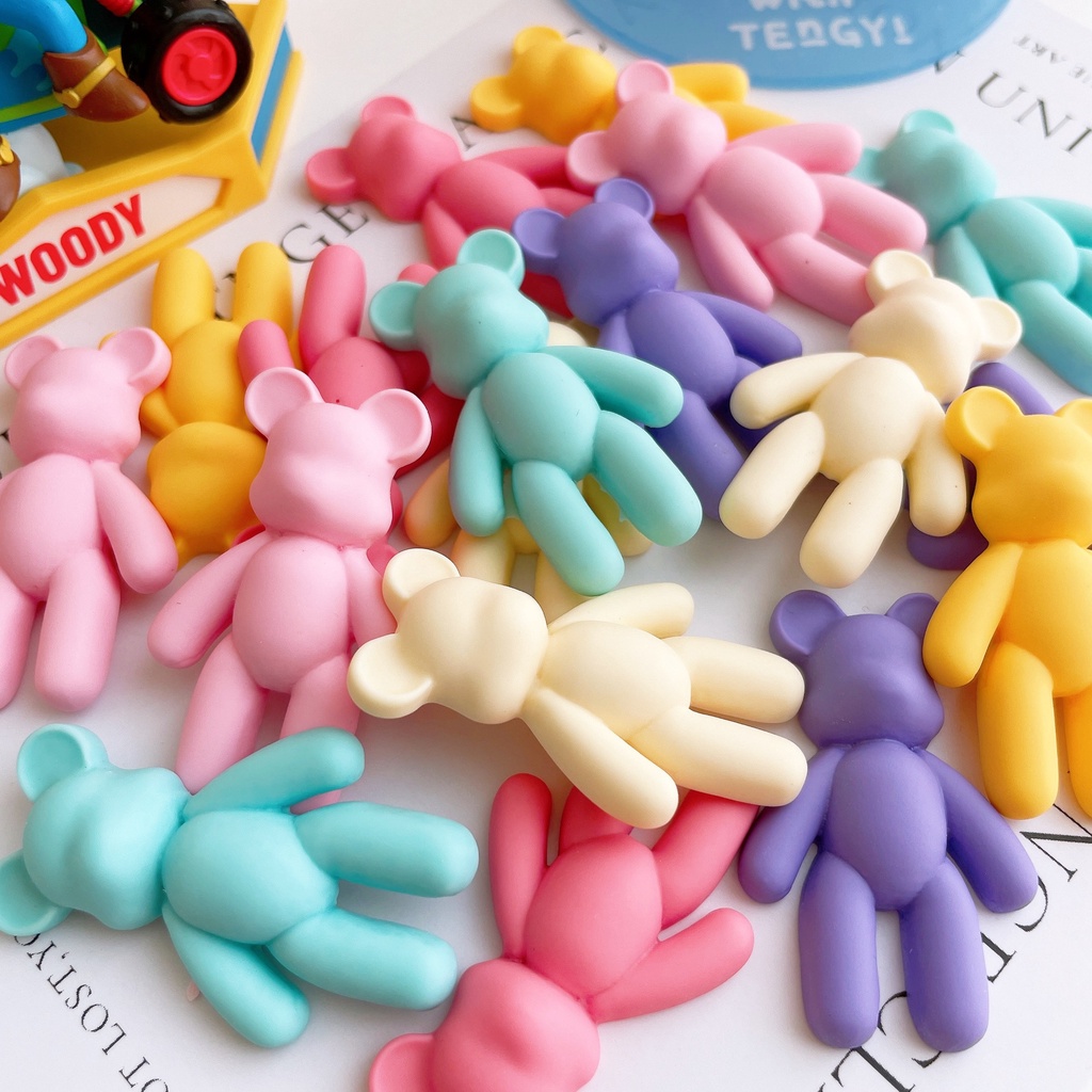 [Macaron Bear] 1 Phụ Kiện Trang Trí Giày Dép crocs jibbitz diy