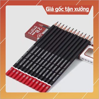 Hộp 12 cây bút chì 2b deli