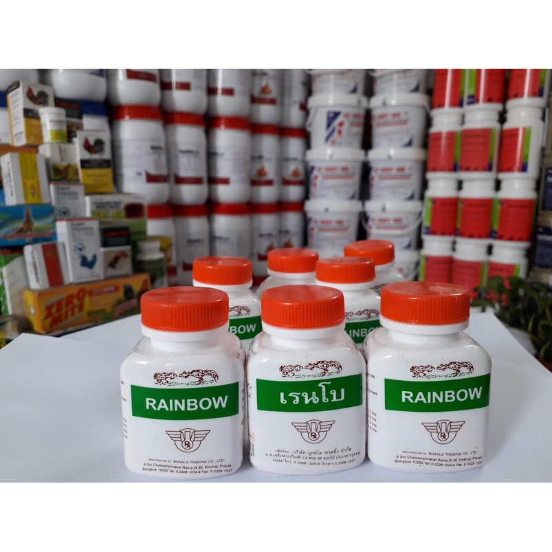 RAINBOW - 1 HỦ/100VIÊN - NUÔI GÀ ĐÁ, gà sung , nuôi cơ bắp, lên nước máu nhanh