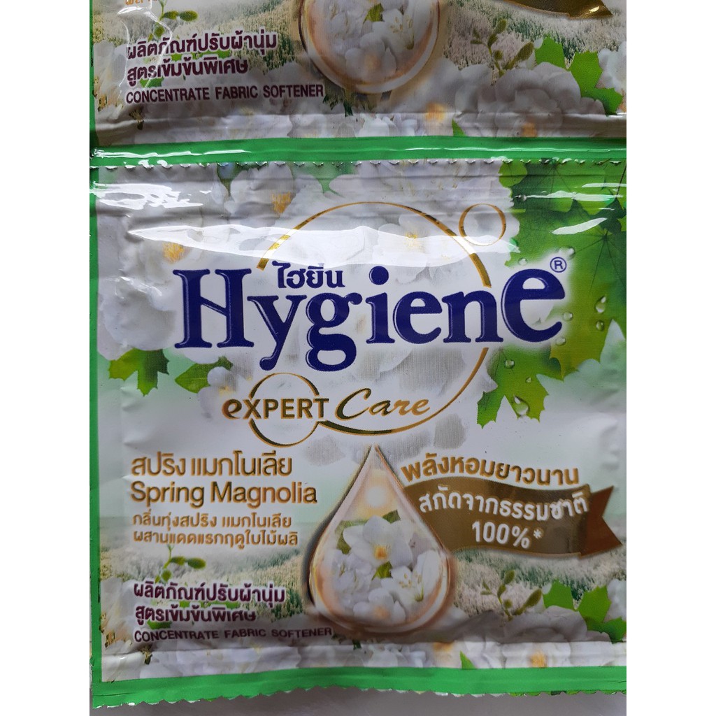 Combo 5 dây nước xả Hygiene Thái Lan-60 gói x 20ml- Màu trắng hoa mới