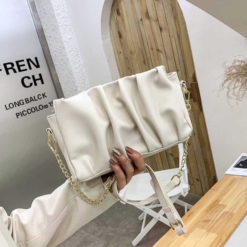 Túi đeo chéo nữ da nhúm dây xoắn Zuliashop8386