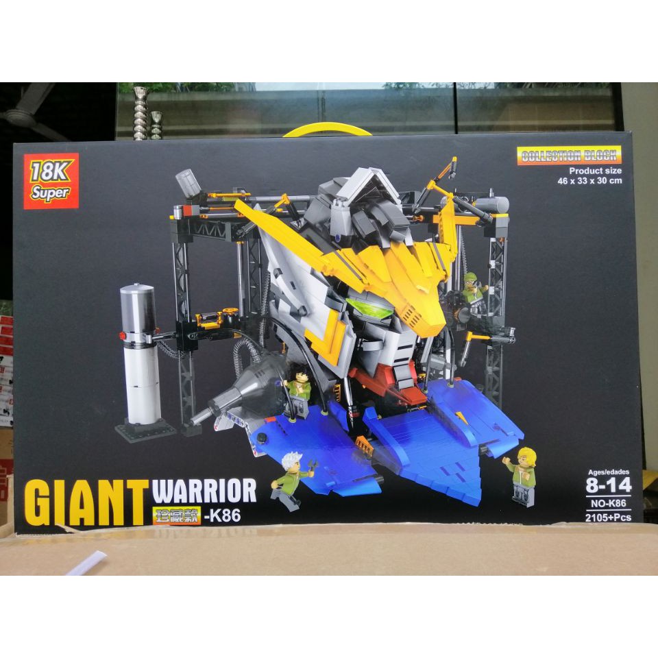 Lắp ghép Mô hình K86 Lắp Ráp Mô Hình Người Máy 18K SUPER GIANT WARRIOR