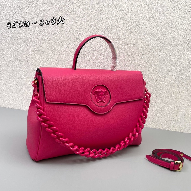 Túi xách nữ thương hiệu Versace LaMedusa da thật cao cấp 3 size màu hồng đậm hot trend