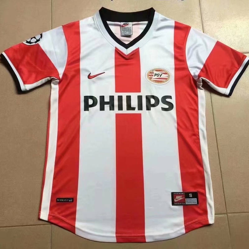 Áo Thun Thể Thao Tay Ngắn Mau Chóng Khô Ráo Phong Cách retro 1998 PSV Size S-XXL