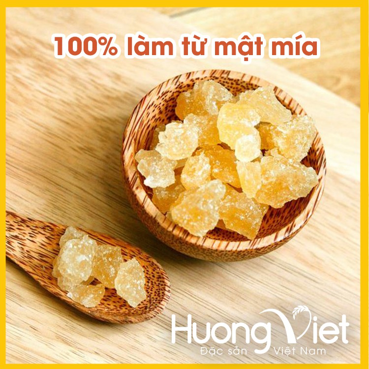 Đường phèn quảng ngãi nguyên chất làm từ mật mía, đường phèn vàng mật mía không tẩy trắng, đường phèn vàng tự nhiên 1kg