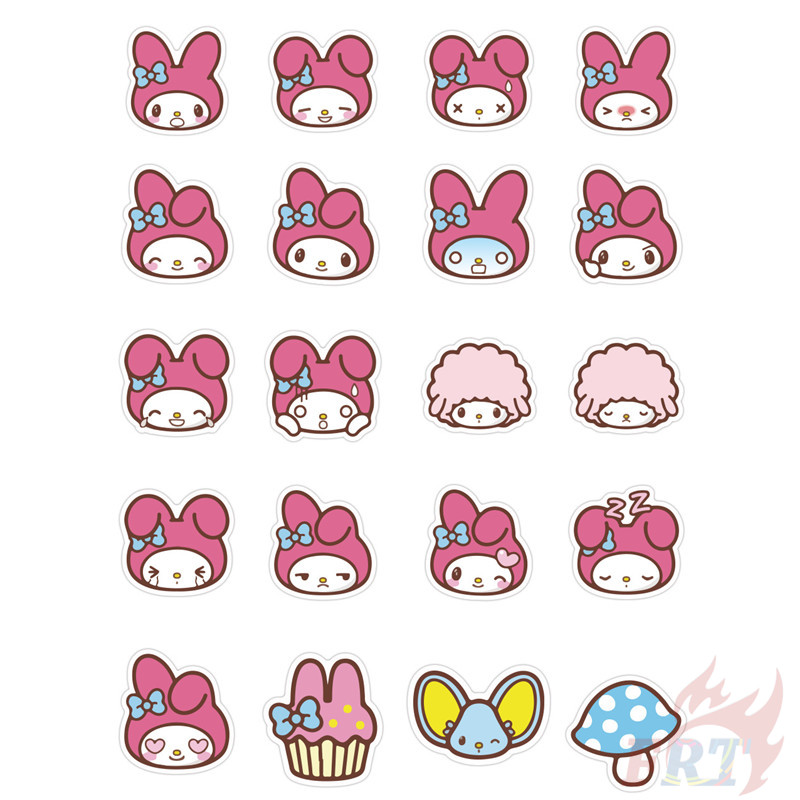 ❉ My Melody Series 01 - Sanrio Stickers ❉ 40Pcs/Set DIY Decals Stickers for Album Diary Laptop Scrapbooks Skateboard
