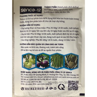 SENCA-12. Phân bón NPK