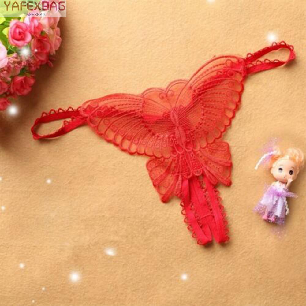 Panties Briefs G-string Lace Lingerie Open Crotchles See Through Sleepwear