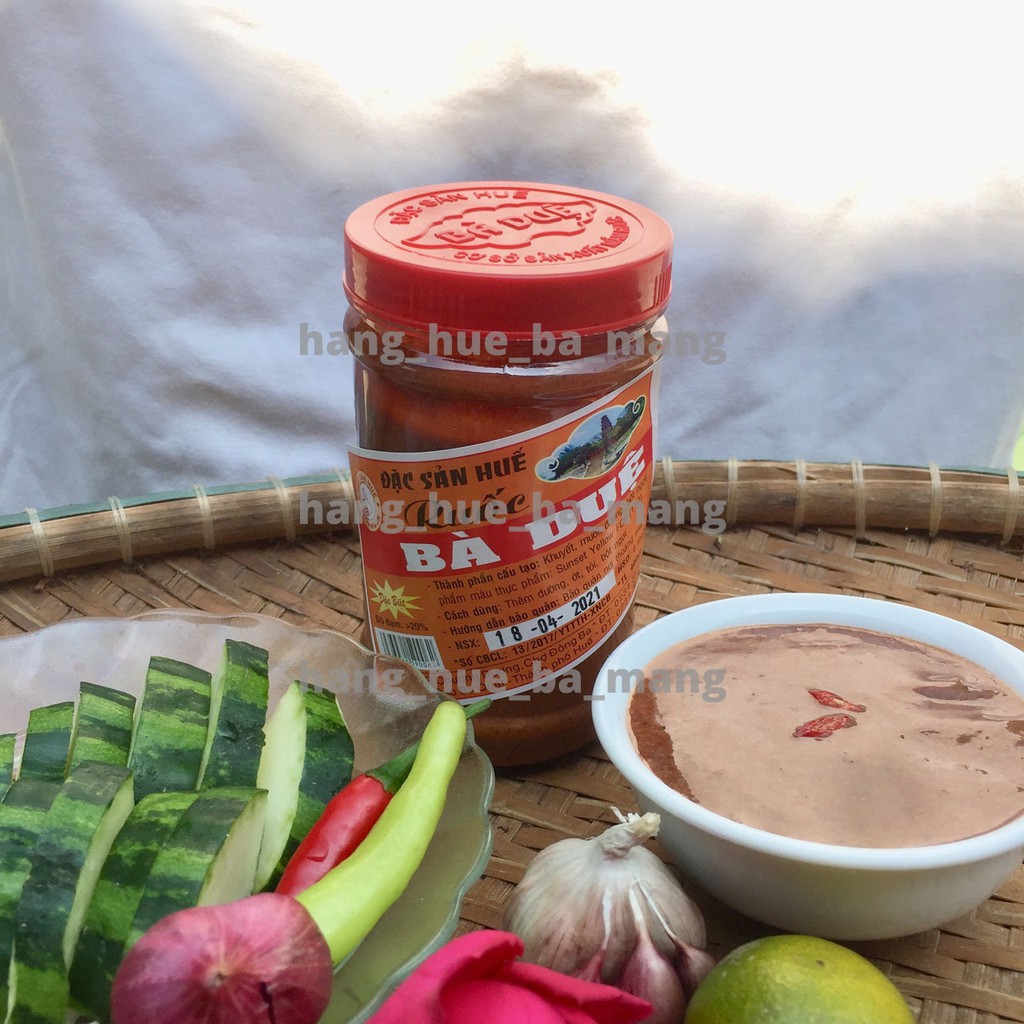 Mắm ruốc bà Duệ hủ lớn 400g HSD 6 tháng date mới nhất nấu bún Bò nấu canh đều ngon - Đặc sản Huế