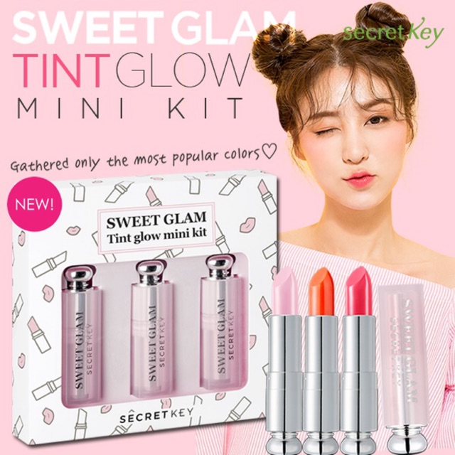 Set 3 son dưỡng Sweet Glam Tint Glow Mini Kit