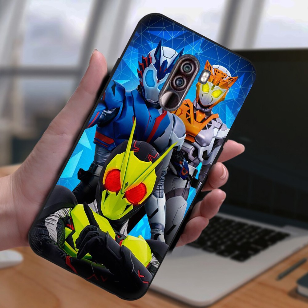 Cool Kamen Rider Soft Black TPU Silicone Phone Case for Xiaomi 9 9T Pro 9 SE 9 Lite Anti-fall Back Cover