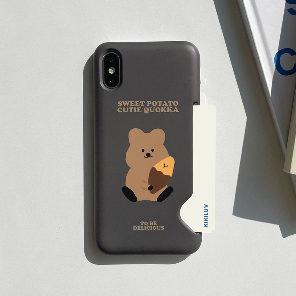 Korea MoMoCase  Cute Quakka Case Compatible for iPhone All models  Samsung