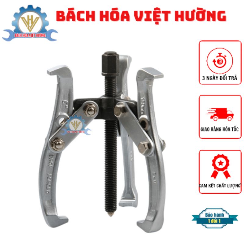 Vam cảo 3 càng đa năng tháo vòng bi hợp kim cao cấp đủ kích thước 3 inch, 4&quot;(100mm), 6&quot;(150mm), 8&quot;(200mm), 10&quot; (250mm)