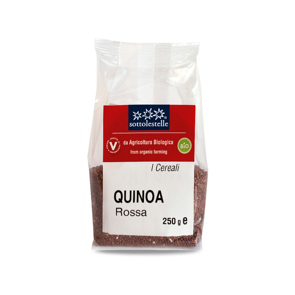 Hạt Diêm Mạch Quinoa Đỏ Hữu Cơ 250g Sottolestelle Organic Red Quinoa