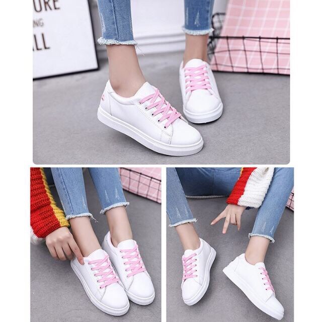 💥Giày Nữ Sneaker Mèo thêu gót dễ thương, năng động💥