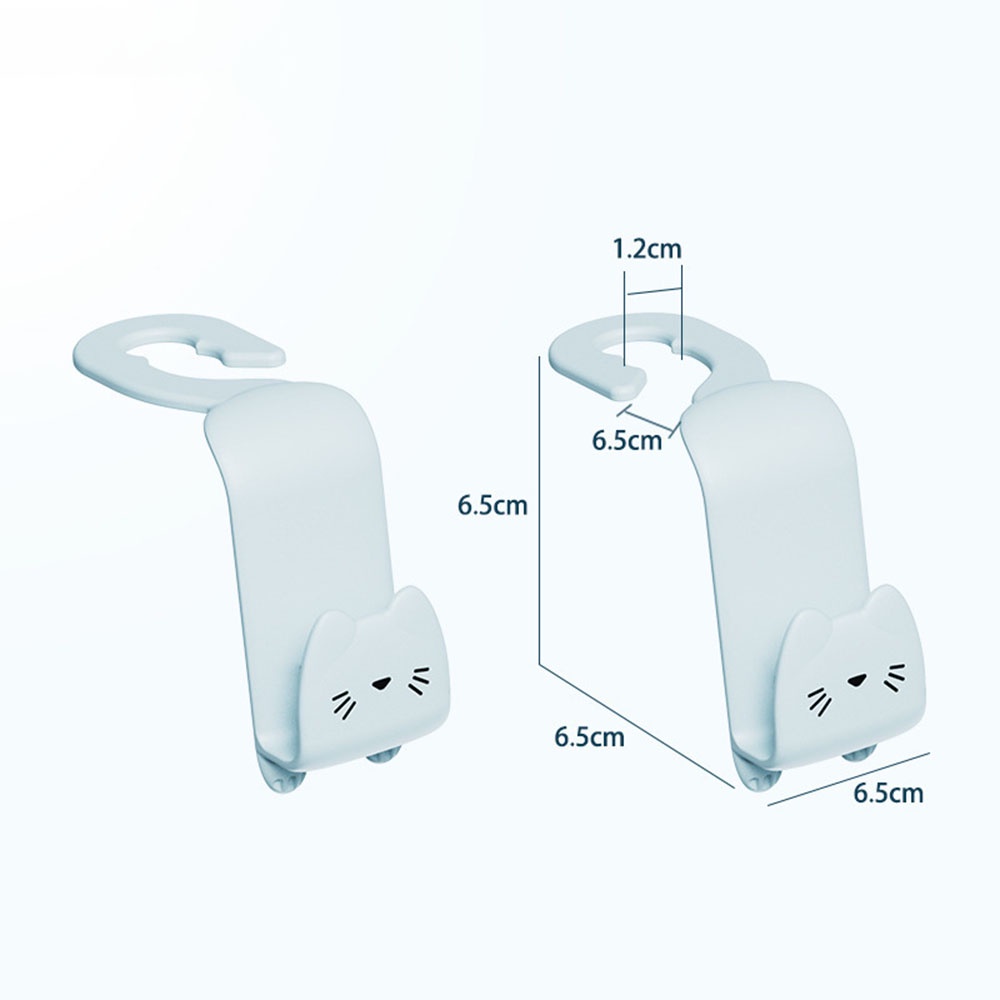 ★★★ Set 2 Móc Treo Đồ Gắn Phía Sau Ghế Ngồi Xe Hơi Đa Năng Hình Hoạt Hình Sáng Tạo