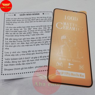 Cường lực DẺO IPhone 100D, siêu mỏng, siêu dẻo, không bám vân tay có tất cả các dòng Ip từ 6 đến 11 Pro Max