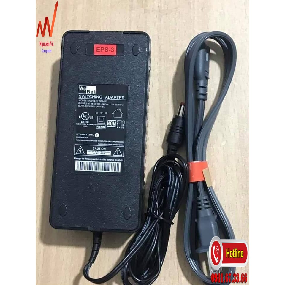 [RẺ NHẤT SHOPEE] Adapter Nguồn AcBel 12V 5A loại xịn dành cho camera