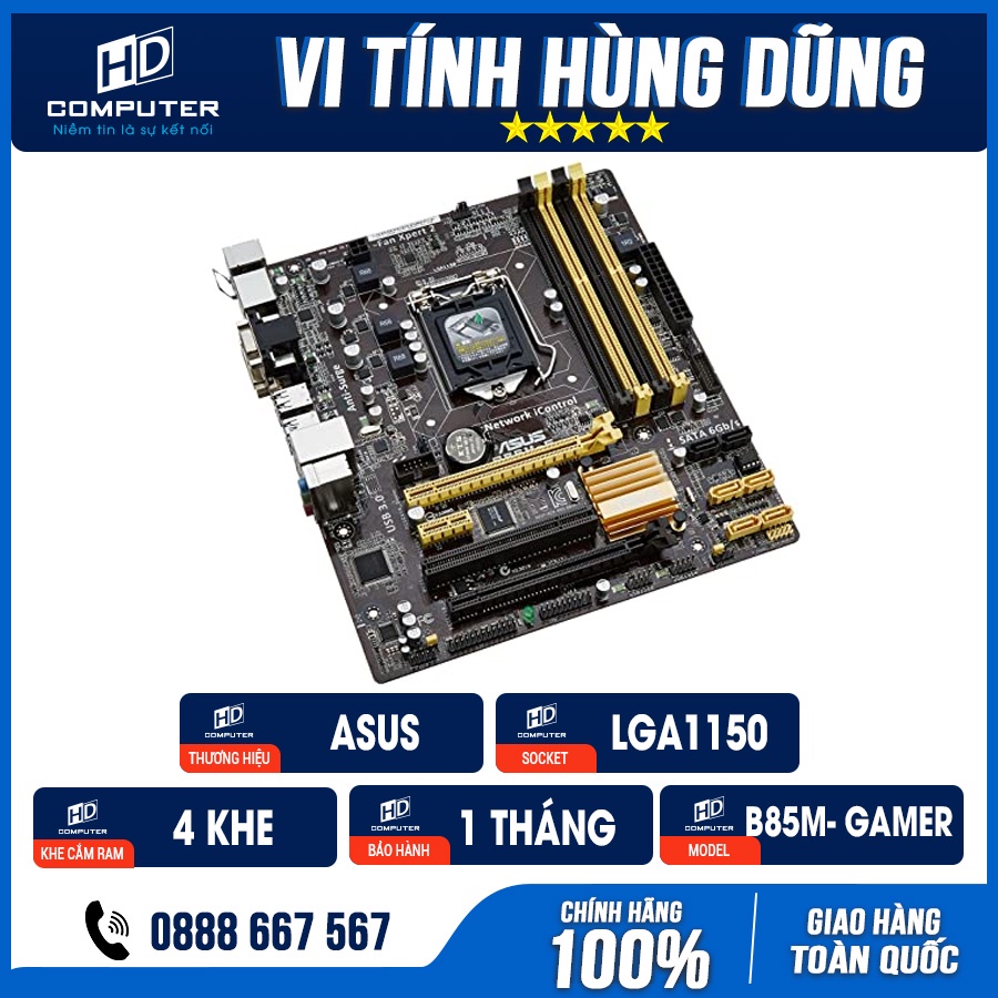 Main máy tính B85 socket 1150, main b85 giga d3v / d3h, colorful, biostar tb85, asus b85m gamer