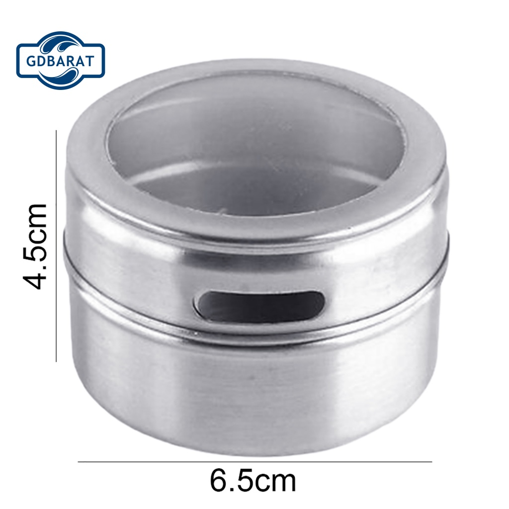 Hũ Đựng Gia Vị Trong Suốt Có Nắp Đậy Tiện Dụng