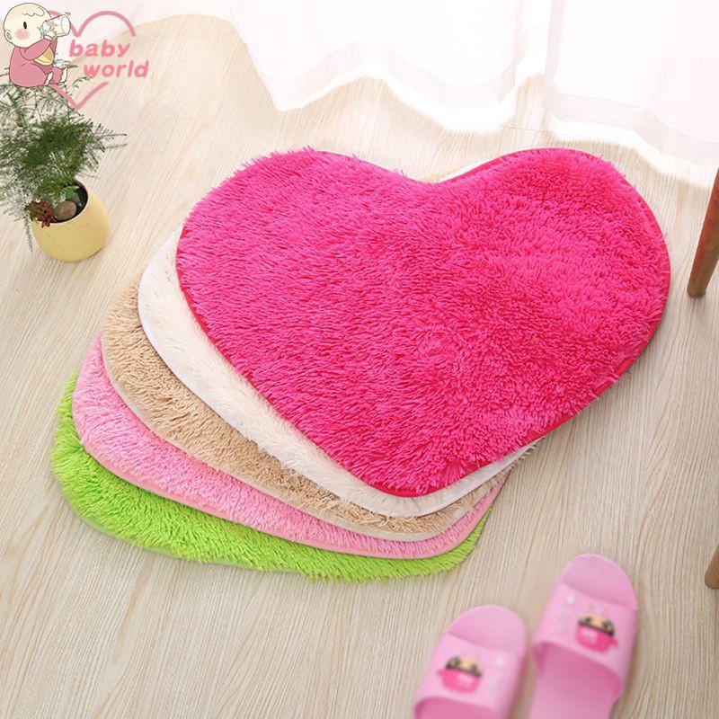 Thảm lót sàn hình trái tim chống trượt
