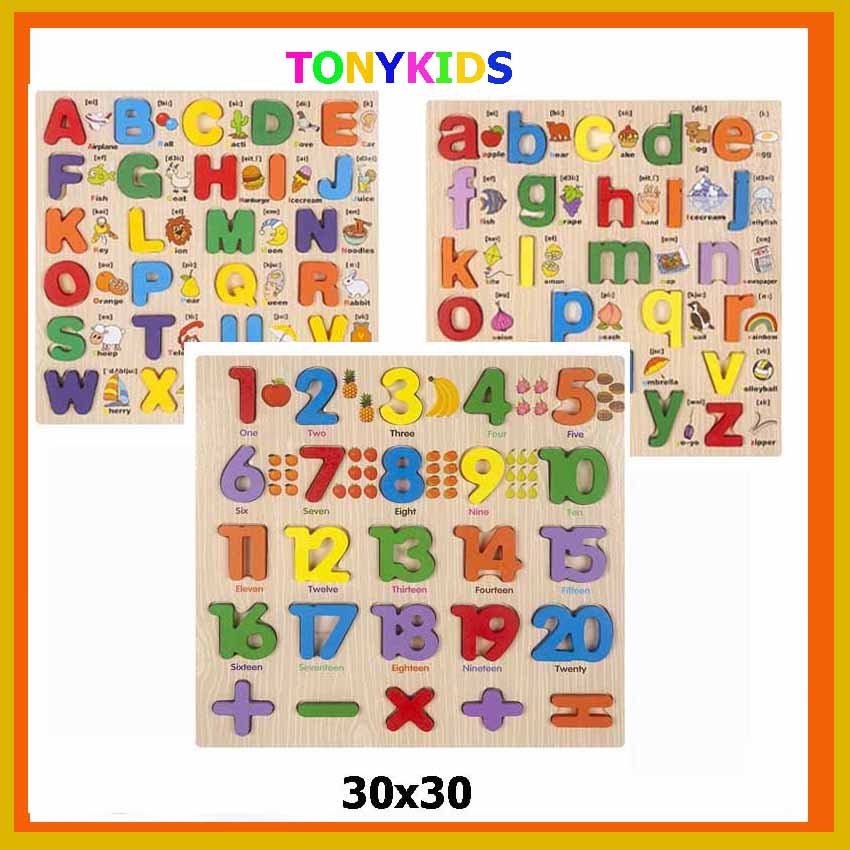 Bảng chữ cái Tiếng Việt,bảng số bằng gỗ NỔI cho bé SIZE TO