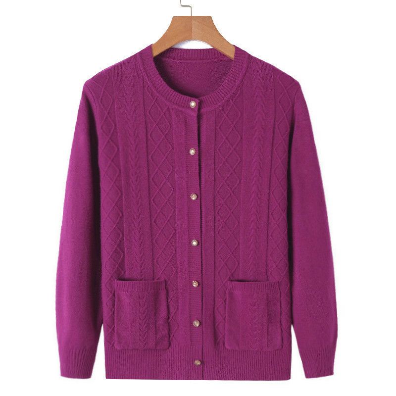 Áo len Cardigan trung niên( Dày vừa freesize 48_60kg) | BigBuy360 - bigbuy360.vn