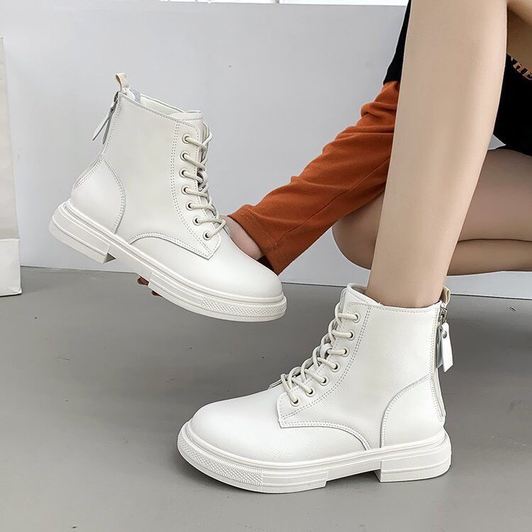 Giày bốt ulzzang chữ FASHIO kéo khóa sau cực đẹp | BigBuy360 - bigbuy360.vn