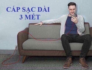 Dây sạc điện thoại iphone, sam sung 2-3m