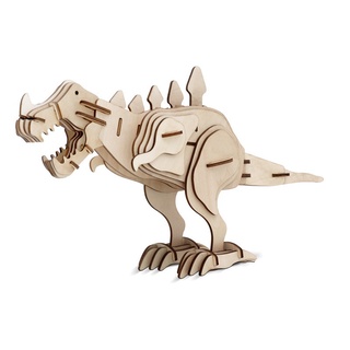 Đồ chơi lắp ráp gỗ 3D Mô hình Khủng long Tyrannosaurus Laser HG-G021