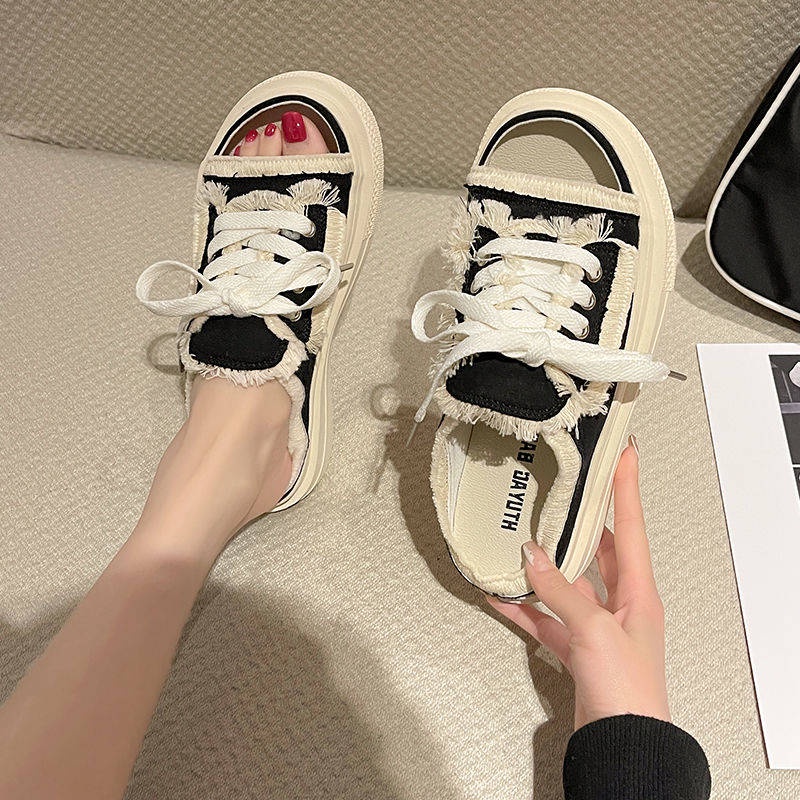 Dép Sandal Đế Mềm Bằng Vải Canvas Chất Lượng Cao