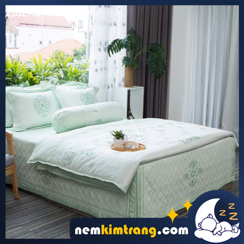 Ga  Nệm Coton Đặc Biệt Edena Mẫu 526 - CHÍNH HÃNG, CAO CẤP