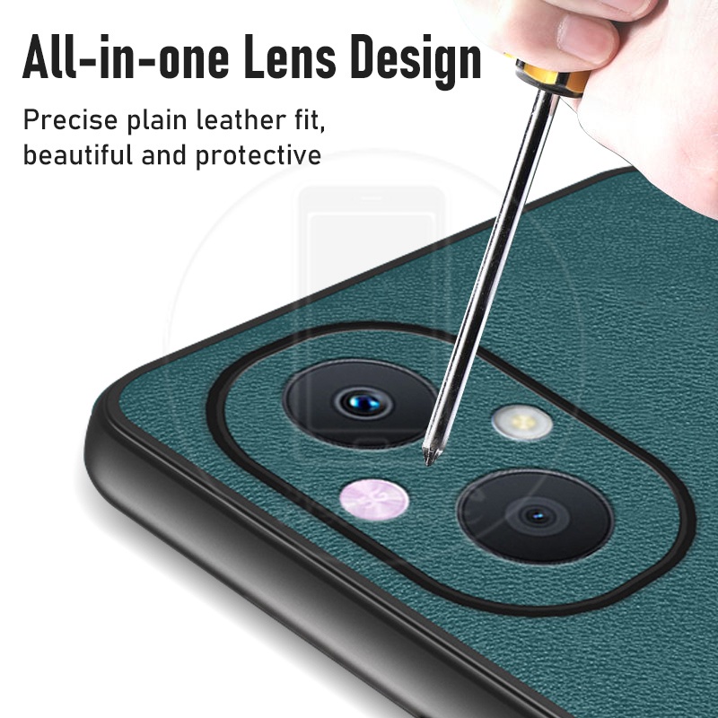 Ốp Điện Thoại PC + Da PU Thời Trang Sang Trọng Cho Oppo Reno 7 7Z 6 5 Pro Reno7 Reno7Z 5G