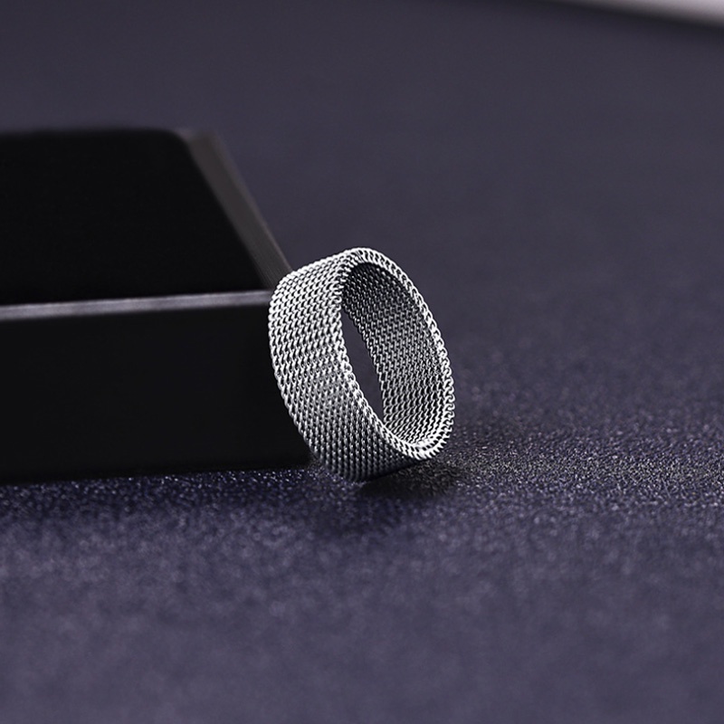 Nhẫn Inox Màu Bạc/Đen Cho Nam