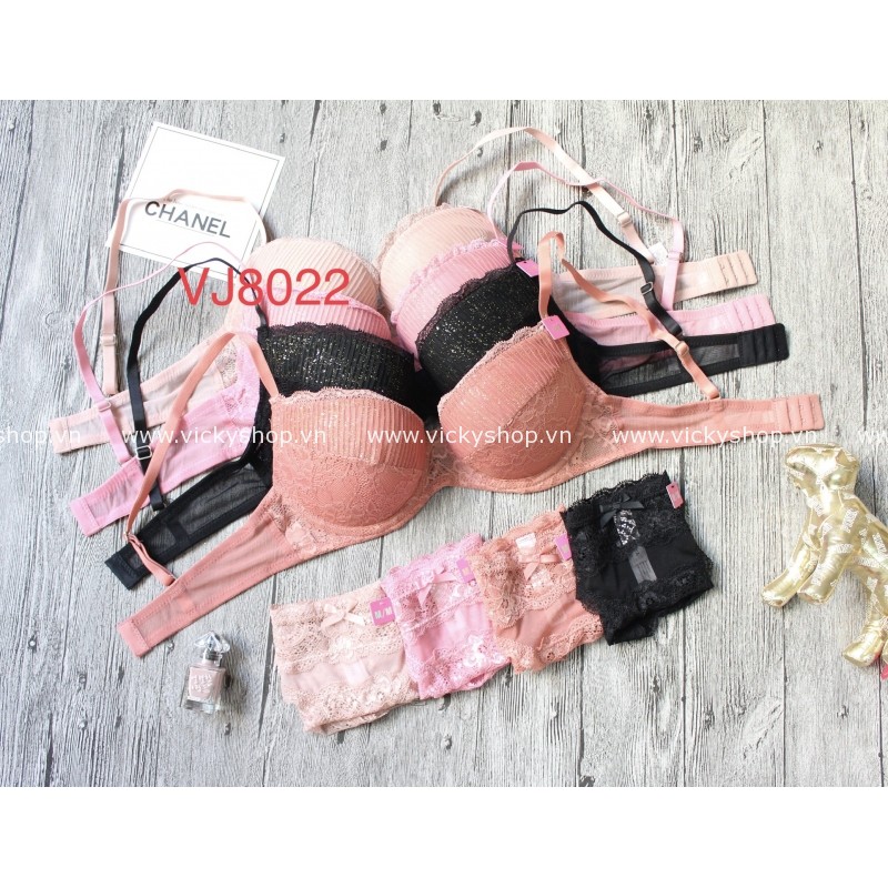 vj8022 bộ đồ lót cao cấp mút dày , nâng ngực