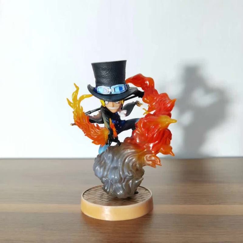 [Ảnh thật] Mô hình MArco, ACE, Boa hancock, Doflaminggo Dofy, Sabo Chibi effect 11cm - One piece