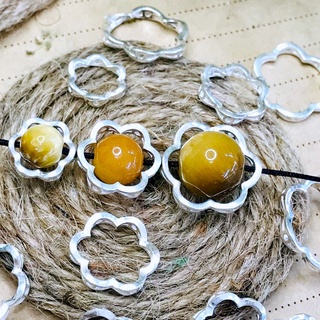 [Giá sỉ] Charm bạc khung đá cánh hoa (CB109)