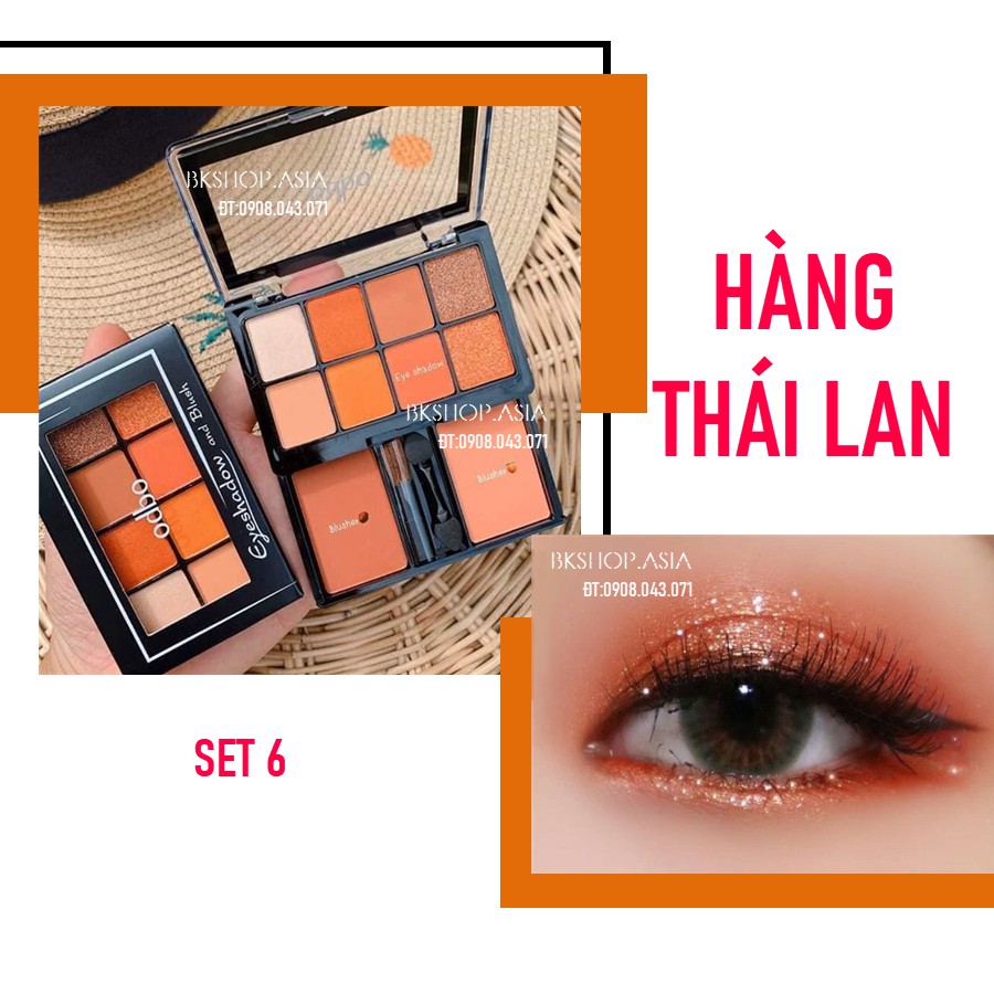 [Hàng Thái] Set Phấn Mắt Và Má Hồng Odbo For Eye & Blush ODS01