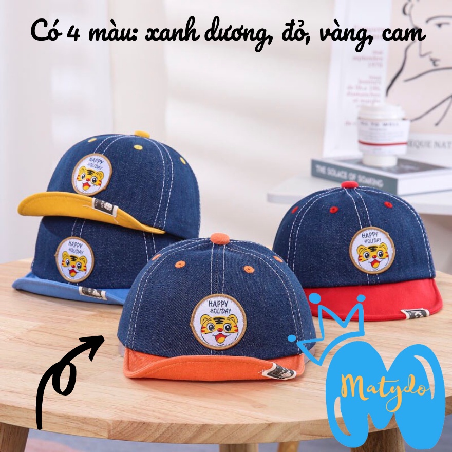 Mũ cho bé gái bé trai MATYDO nón lưỡi trai hình tiger đáng yêu phụ kiện mũ nón mùa hè