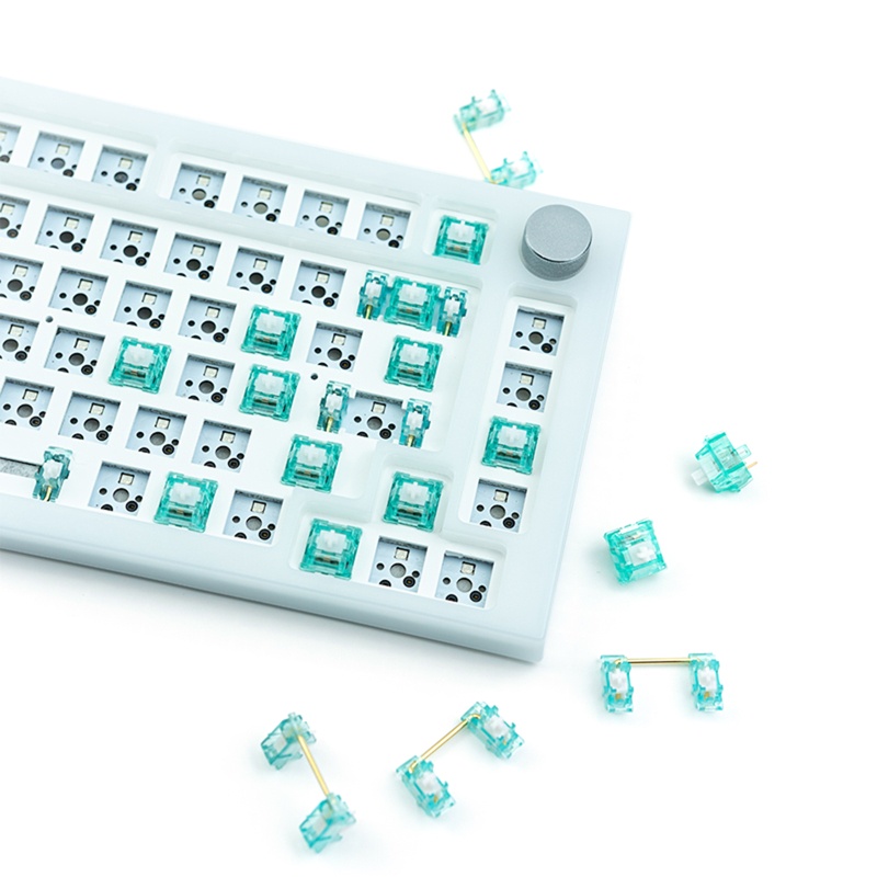 Trục Vệ Tinh Cho Bàn Phím Cơ Màu Xanh Bạc Hà Và Trắng