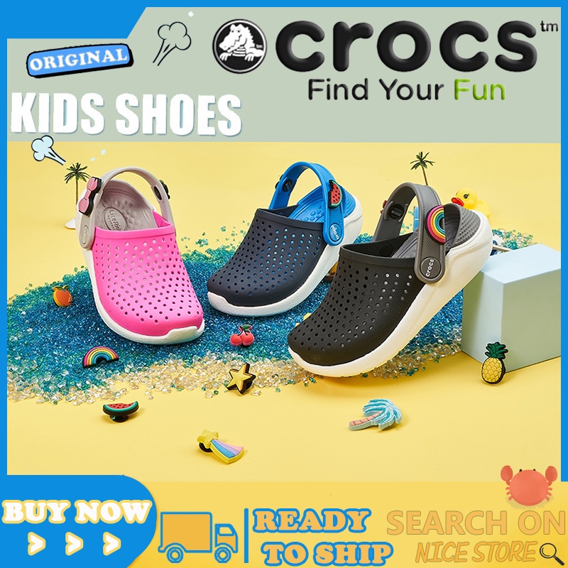 Giày VÒI TRẺ EM CROCS GIRLS BEACH SANDALS BOYS SLIPPERS