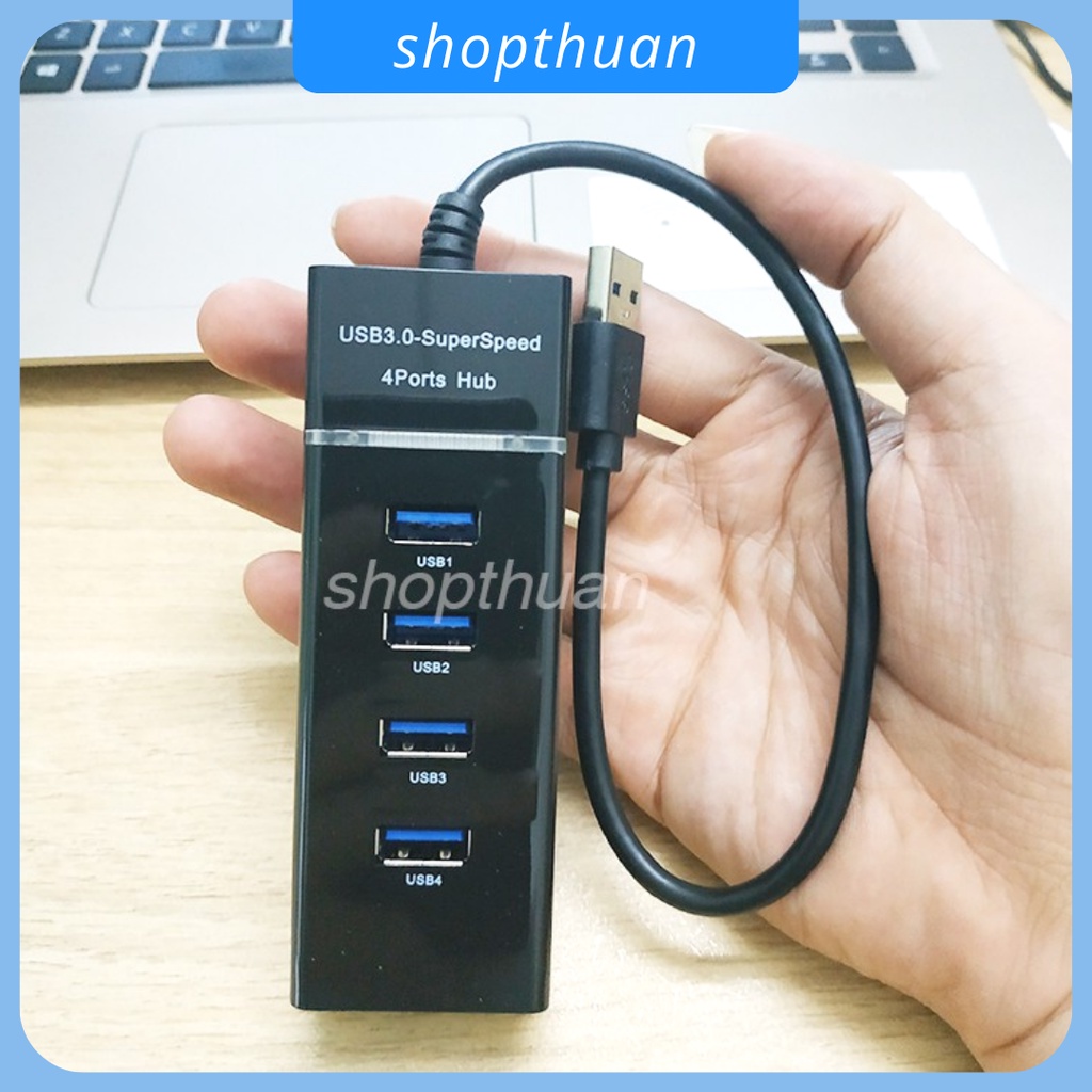 Hub USB 3.0 - Bộ Chia 1 USB Ra 4 USB Có Đèn Led