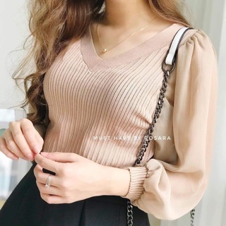 Áo lên mỏng tay voan
