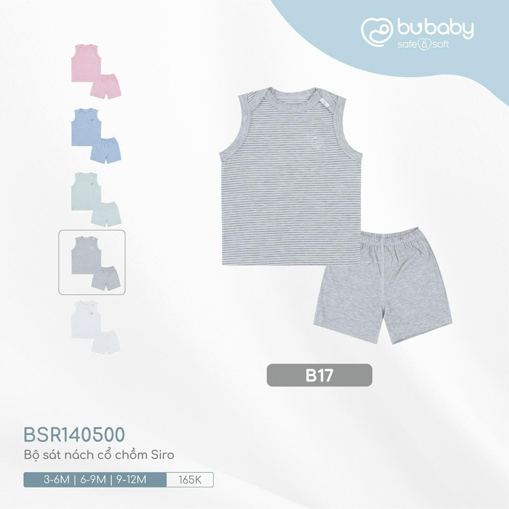 |BU BABY| Bộ sát nách cổ chồm Siro -Bộ 3 lỗ Bu bamboo cho bé yêu - bộ balo Bambus - Bu baby JOYFUL COLLECTION