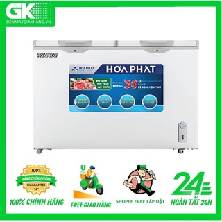 HCFI 666S1Ð2  - MIỄN PHÍ CÔNG LẮP ĐẶT- Tủ đông Hòa Phát INVERTER HCFI 666S1Đ2 352l 1 ngăn đông