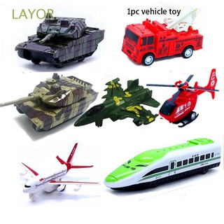 Random Color Children Kids 11 styles Helicopter Warplane Plastic Contruction Car Educational Tank Models