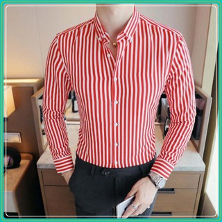 Áo sơ mi - Áo sơ mi nam đẹp - Chất liệu lụa mềm mịn, thoáng mát, kiểu dáng slimfit trẻ trung, thanh lịch, tôn dáng